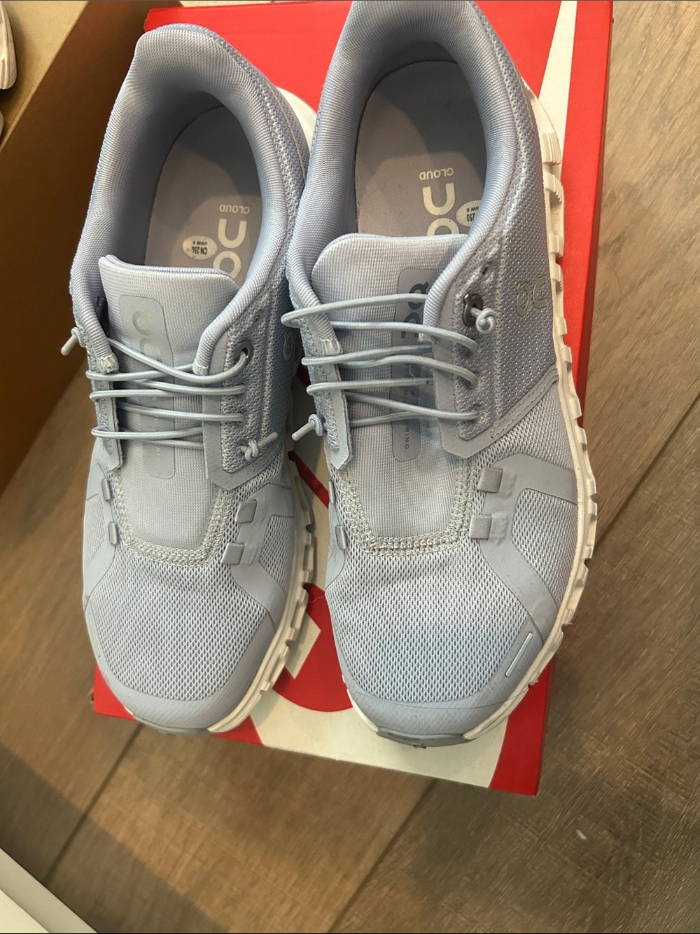 On Running Women's Cloud Sneakers in Light Blue
